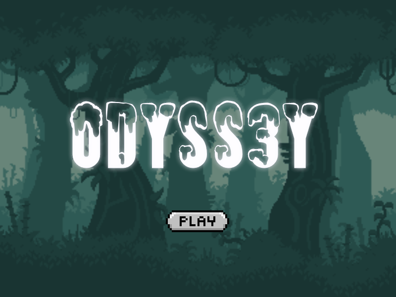 The start screen of the Odyss3y game